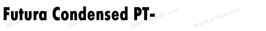 Futura Condensed PT字体转换